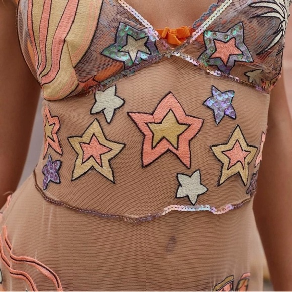 For Love and Lemons Cuba Embroidered Dress size S - Picture 5 of 15